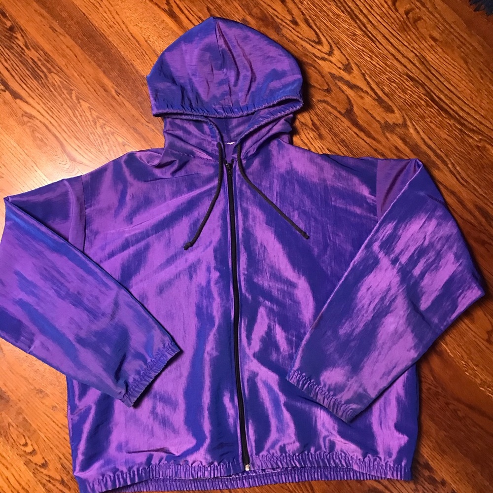 Vintage Iridescent “Surf Style” Windbreaker Jacket